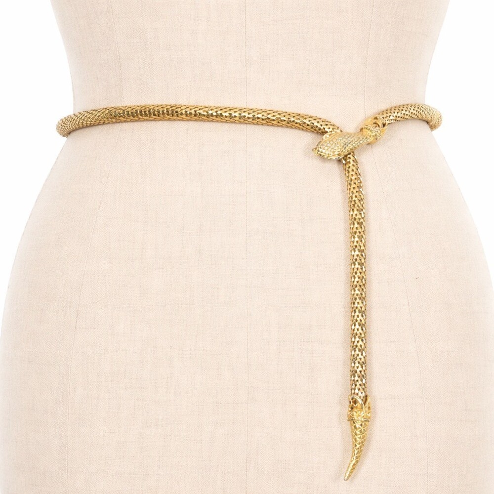 Vintage Gold Snake Chain Belt